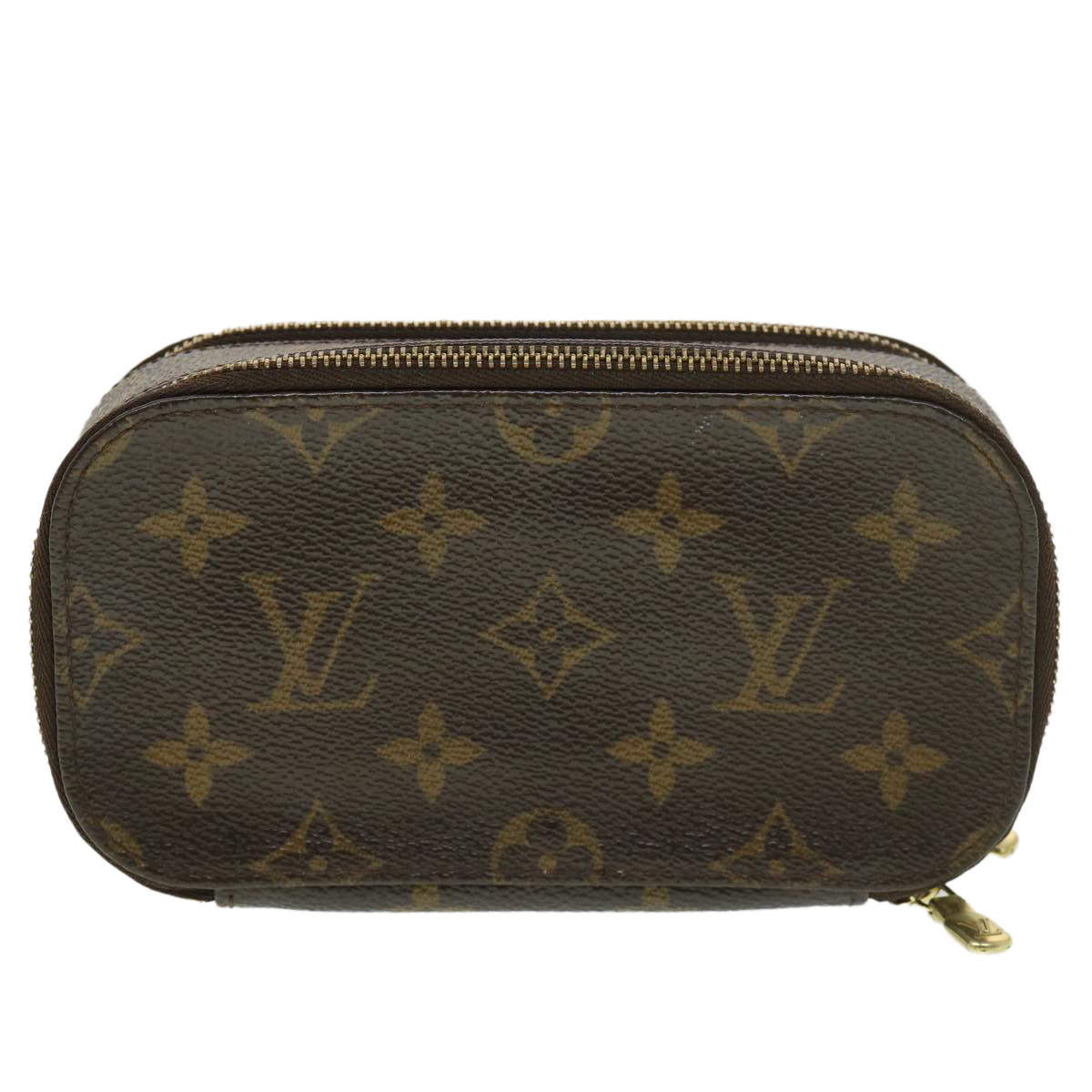 LOUIS VUITTON Monogram Trousse Brush PM Cosmetic Pouch M47510 LV 39154