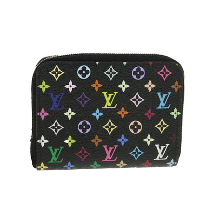 LOUIS VUITTON Multicolor Zippy Coin Purse Coin Purse Black M93740 LV 39157