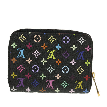 LOUIS VUITTON Multicolor Zippy Coin Purse Coin Purse Black M93740 LV 39157