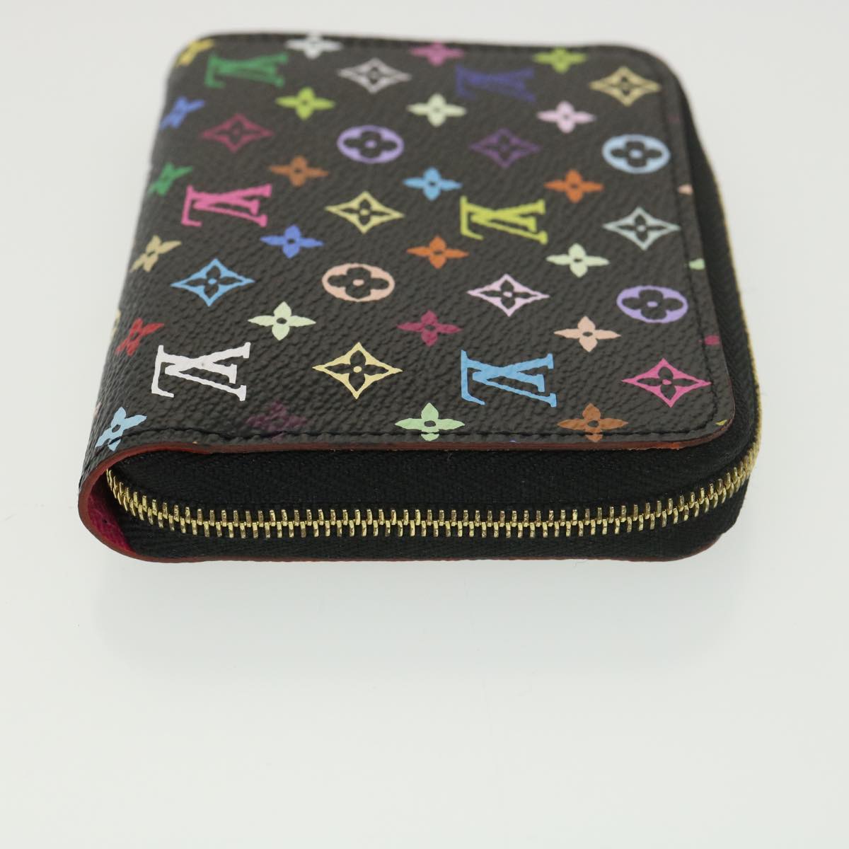 LOUIS VUITTON Multicolor Zippy Coin Purse Coin Purse Black M93740 LV 39157