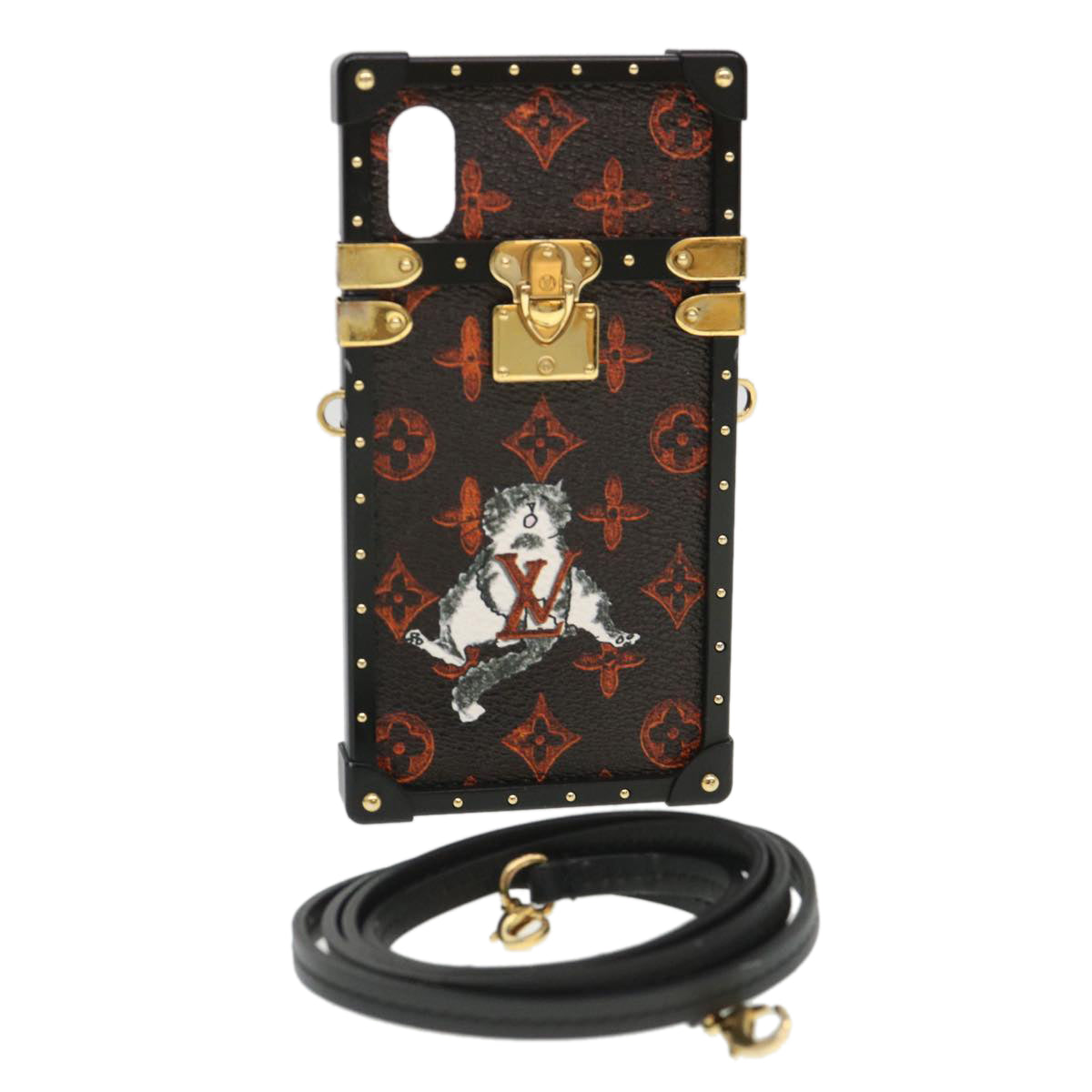 LOUIS VUITTON Transformed Monogram Cat Eye Trunk iPhone Case M63891 39162