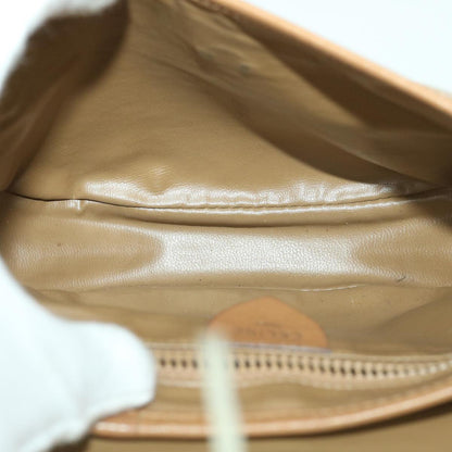 Celine Macadam Canvas Shoulder Bag PVC Leather Beige  39182