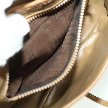 Celine Macadam Canvas Shoulder Bag PVC Leather Beige  39182
