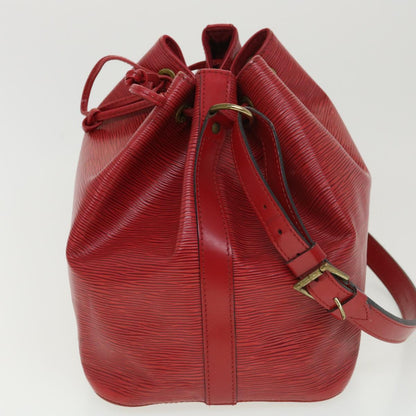 LOUIS VUITTON Epi Petit Noe Shoulder Bag Red M44107 LV 39185