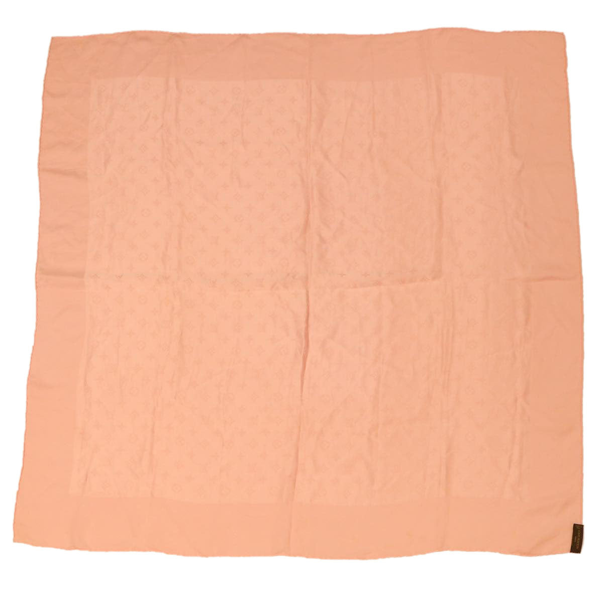 LOUIS VUITTON Monogram Scarf Pink LV 39189