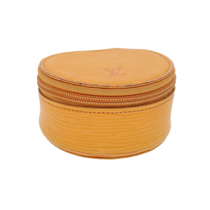 LOUIS VUITTON Epi Jewelry Case Accessory Case Orange LV 39218