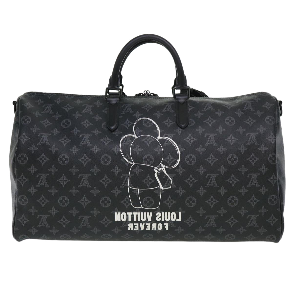 LOUIS VUITTON Monogram Eclipse Vivienne Keepall 50 Boston Bag M43683 39231A