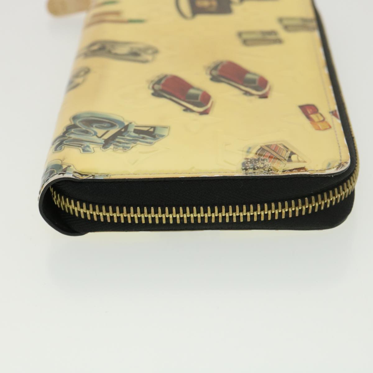 LOUIS VUITTON Vernis Nicolas Ghesquière Zippy Wallet White M50370 LV 39244