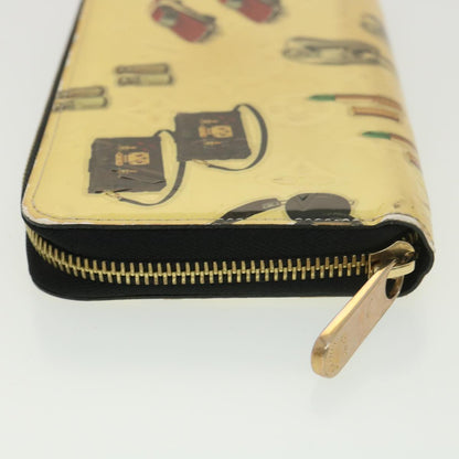 LOUIS VUITTON Vernis Nicolas Ghesquière Zippy Wallet White M50370 LV 39244