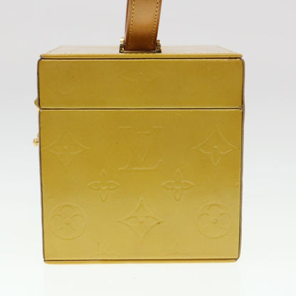 LOUIS VUITTON Monogram Vernis Bleecker Cosmetic Pouch Beige M91002 39256