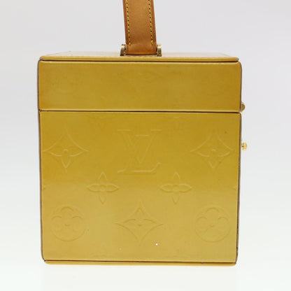 LOUIS VUITTON Monogram Vernis Bleecker Cosmetic Pouch Beige M91002 39256