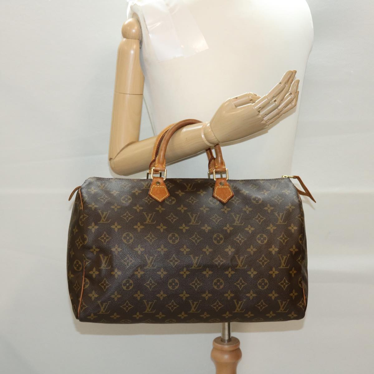 LOUIS VUITTON Monogram Speedy 40 Hand Bag M41522 LV 39312