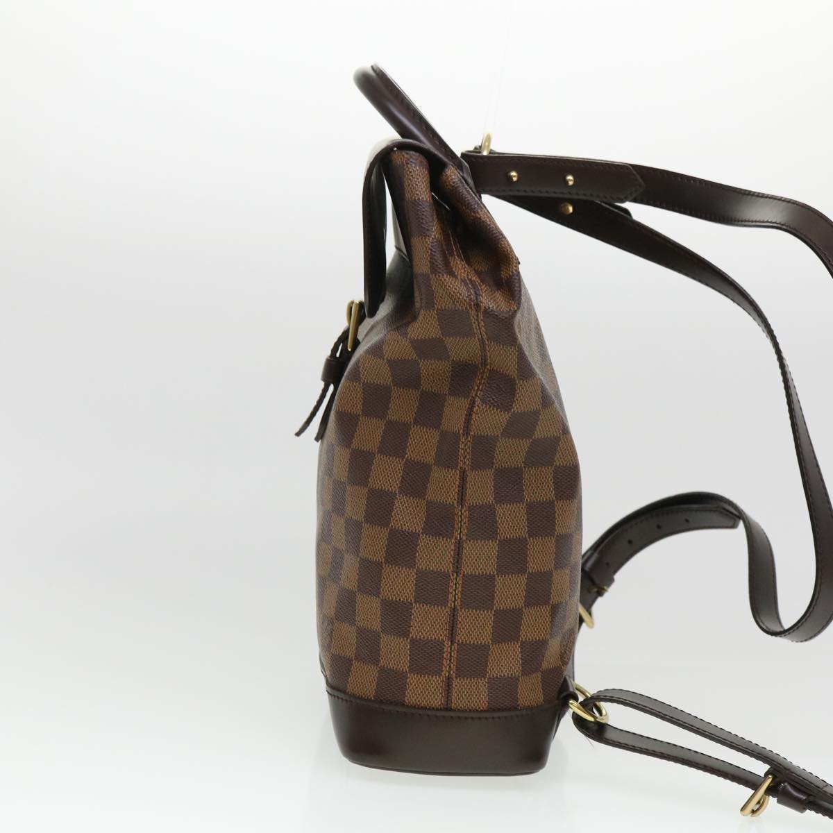 LOUIS VUITTON Damier Ebene Soho Backpack N51132 LV 39322