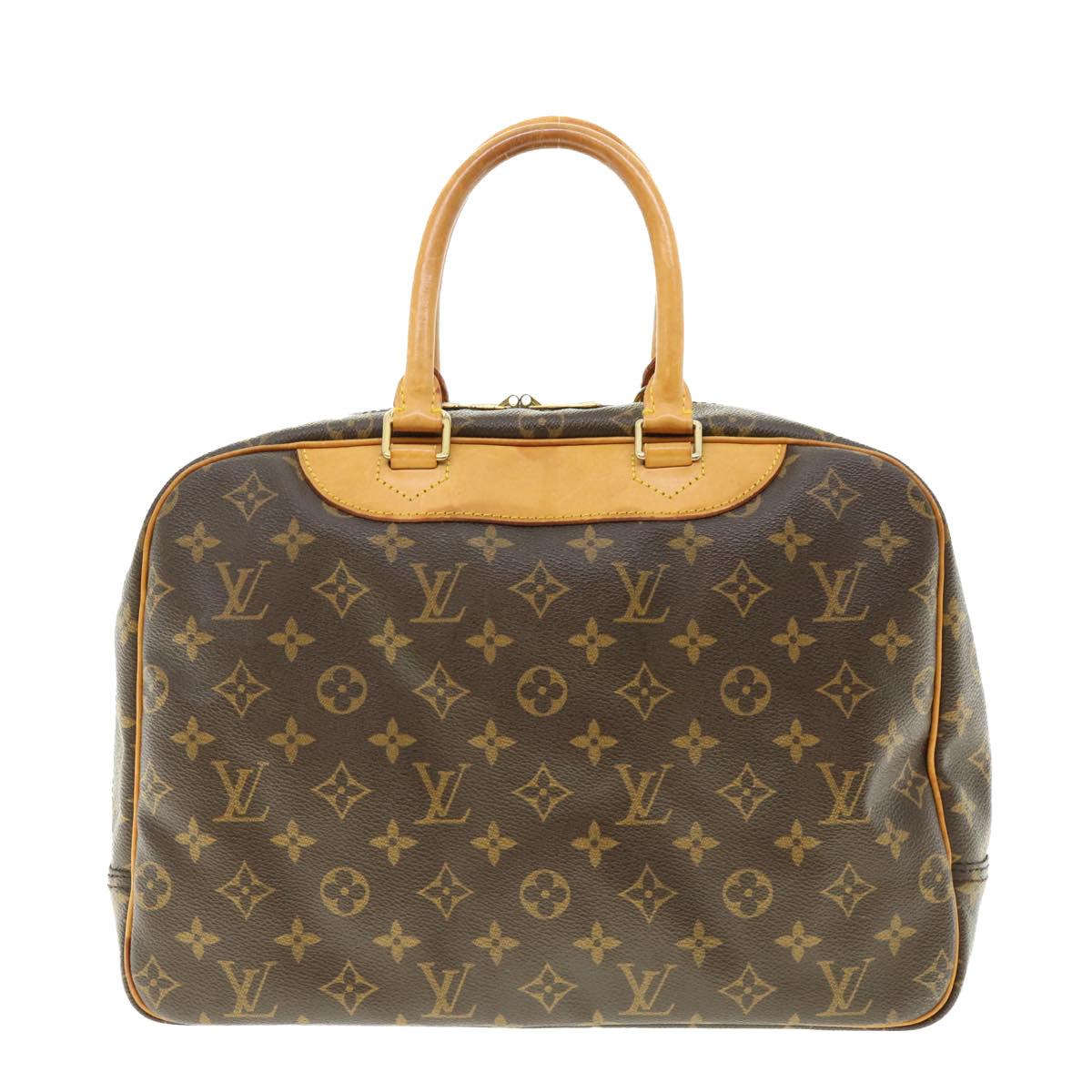 LOUIS VUITTON Monogram Deauville Hand Bag M47270 LV 39331