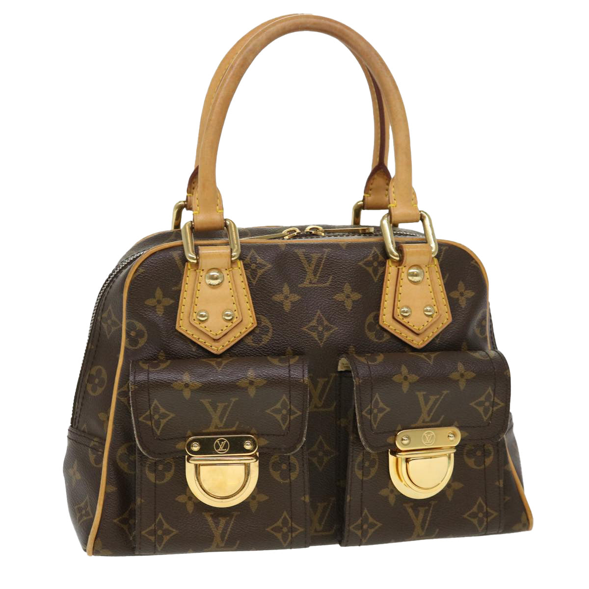 LOUIS VUITTON Monogram Manhattan PM Hand Bag M40026 LV 39333