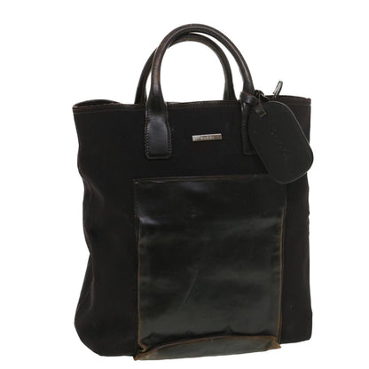GUCCI Hand Bag Nylon Black  39346
