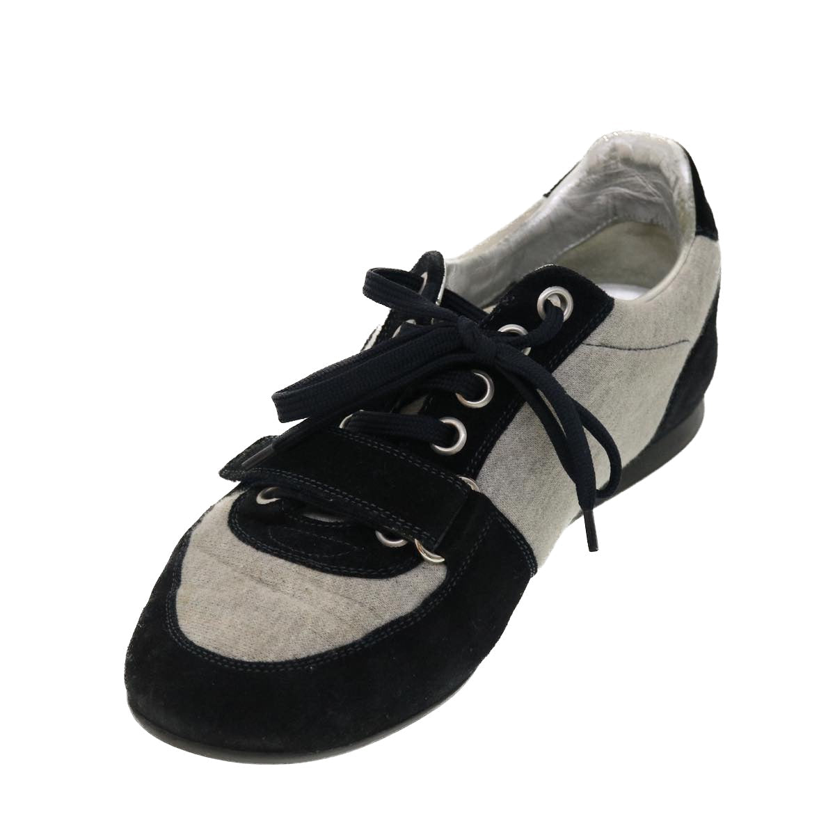 LOUIS VUITTON Sneakers Cotton Gray Black LV 39348