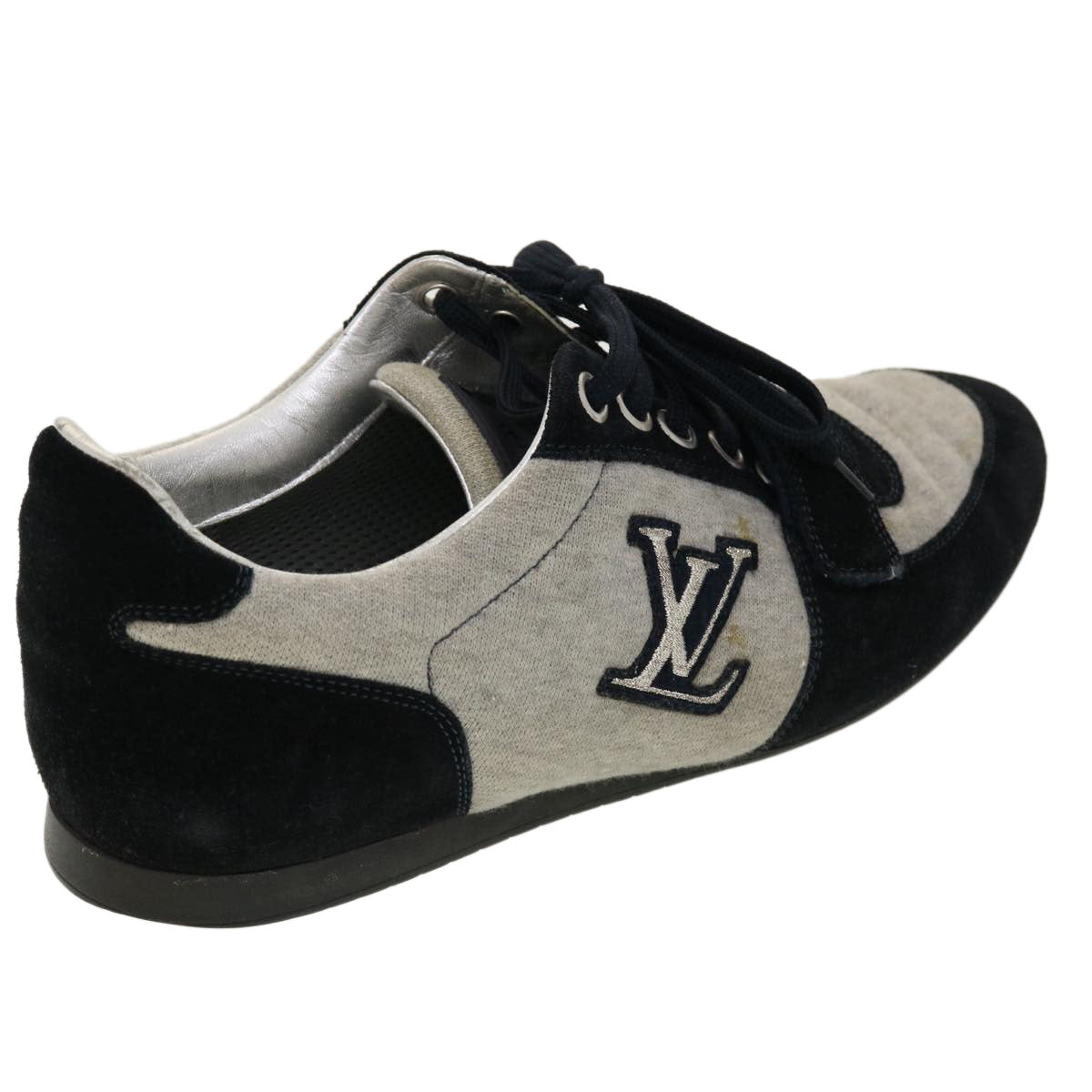 LOUIS VUITTON Sneakers Cotton Gray Black LV 39348