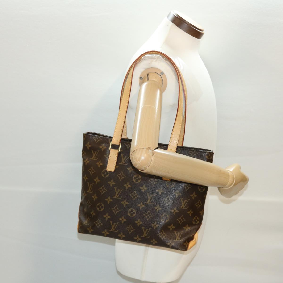 LOUIS VUITTON Monogram Cabas Piano Tote Bag M51148 LV 39351