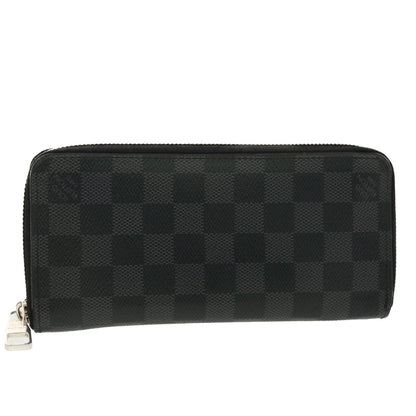 LOUIS VUITTON Damier Graphite Zippy Wallet Vertical N63095 LV 39379
