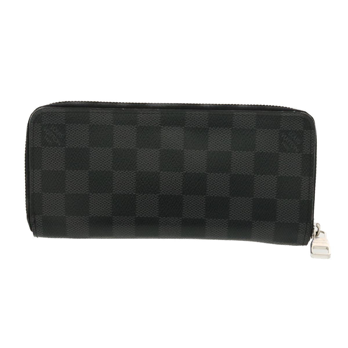 LOUIS VUITTON Damier Graphite Zippy Wallet Vertical N63095 LV 39379
