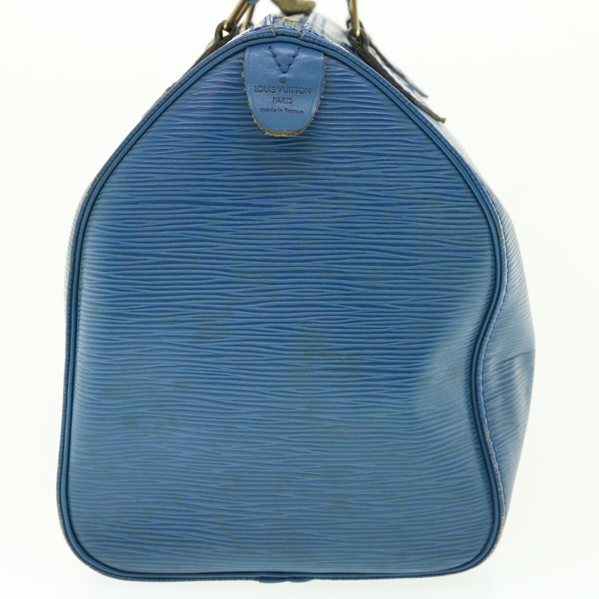 LOUIS VUITTON Epi Speedy 30 Hand Bag Toledo Blue M43005 LV 39413