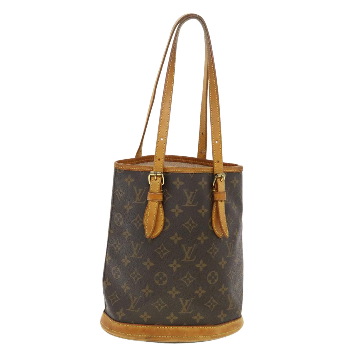 LOUIS VUITTON Monogram Bucket PM Shoulder Bag M42238 LV 39422