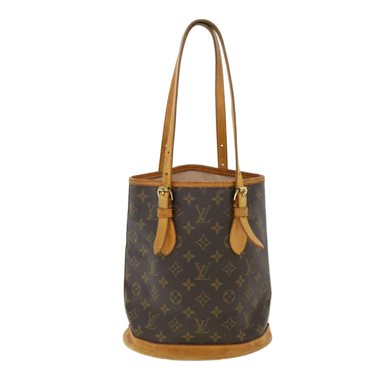 LOUIS VUITTON Monogram Bucket PM Shoulder Bag M42238 LV 39422