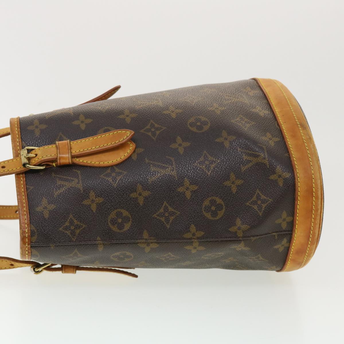 LOUIS VUITTON Monogram Bucket PM Shoulder Bag M42238 LV 39422