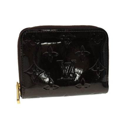 LOUIS VUITTON Monogram Vernis Zippy Coin Purse Amarante M93607 LV 39444