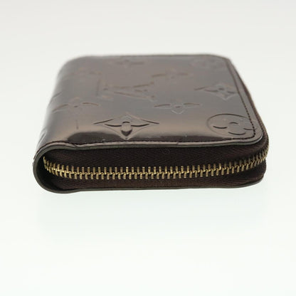 LOUIS VUITTON Monogram Vernis Zippy Coin Purse Amarante M93607 LV 39444
