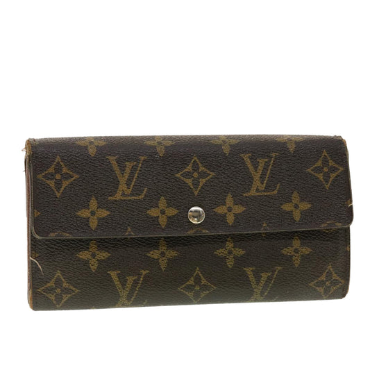 LOUIS VUITTON Monogram Portefeiulle Sarah Long Wallet M66556 LV 39473