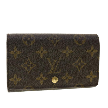 LOUIS VUITTON Monogram Porte Monnaie Billets Tresor Wallet M61730 LV 39476