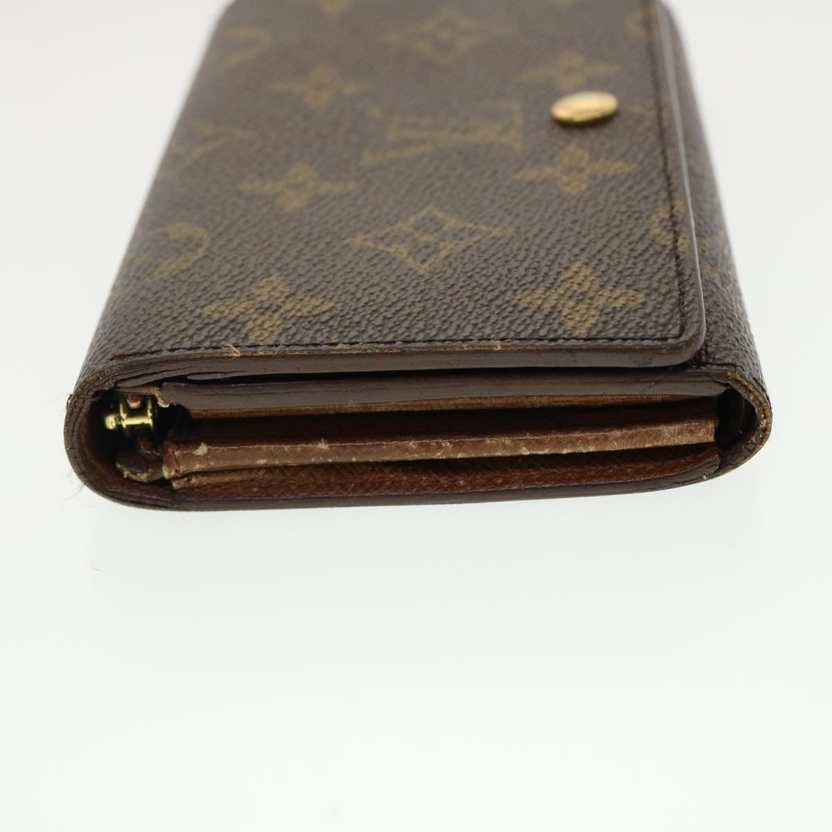 LOUIS VUITTON Monogram Porte Monnaie Billets Tresor Wallet M61730 LV 39476