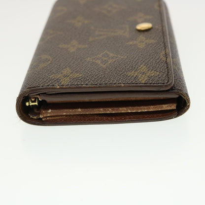 LOUIS VUITTON Monogram Porte Monnaie Billets Tresor Wallet M61730 LV 39476