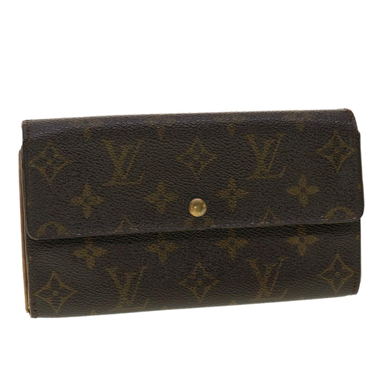 LOUIS VUITTON Monogram Portefeiulle Sarah Long Wallet M66556 LV 39485