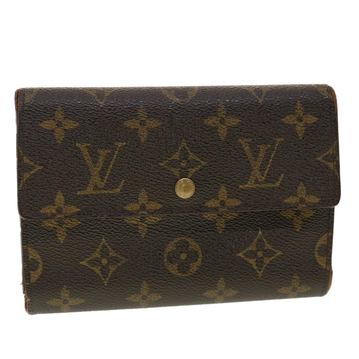 LOUIS VUITTON Monogram Porte Tresor Etui Papie Wallet M61202 LV 39500
