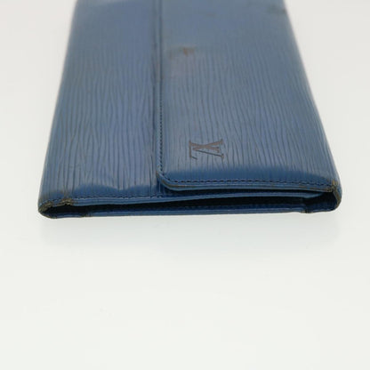 LOUIS VUITTON Epi Porte Tresor International Long Wallet Blue M63385 39504