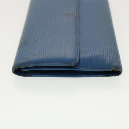 LOUIS VUITTON Epi Porte Tresor International Long Wallet Blue M63385 39504