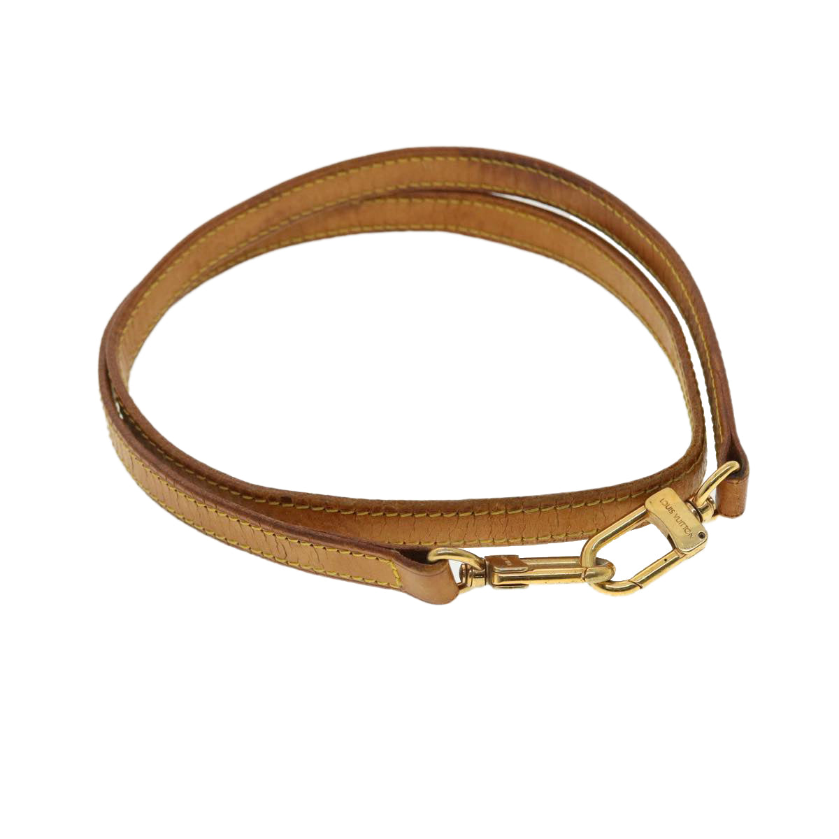LOUIS VUITTON Shoulder Strap Leather 36.6"" Beige LV 39525