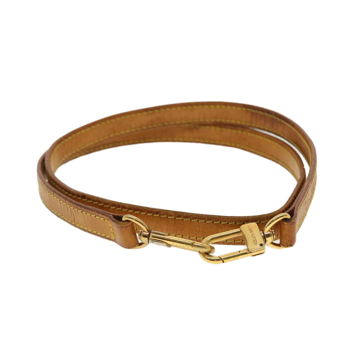 LOUIS VUITTON Shoulder Strap Leather 36.6"" Beige LV 39525