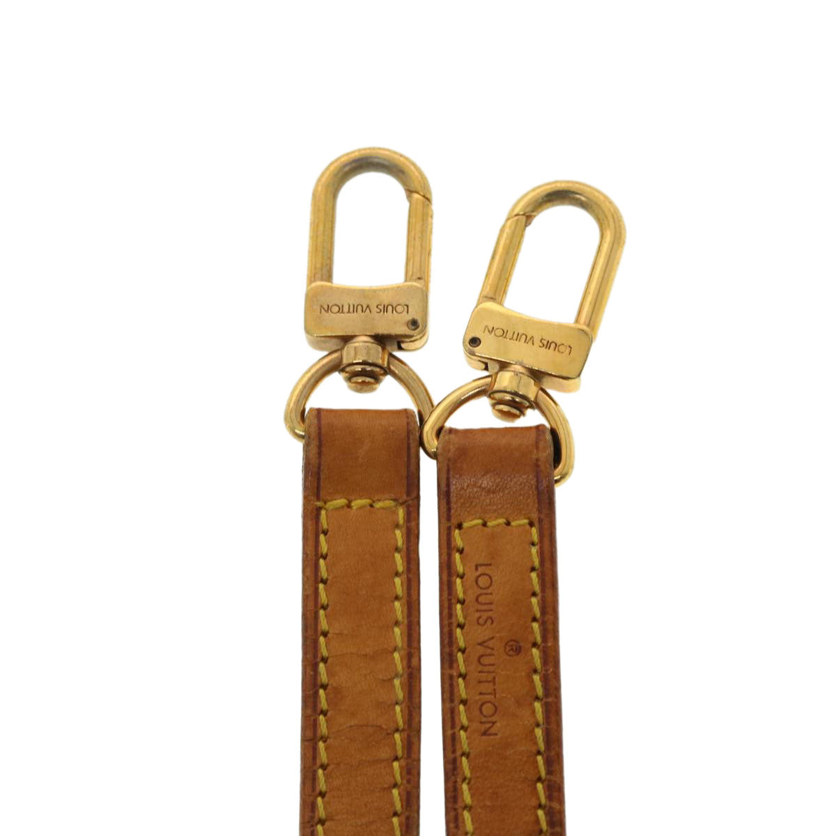 LOUIS VUITTON Shoulder Strap Leather 36.6"" Beige LV 39525