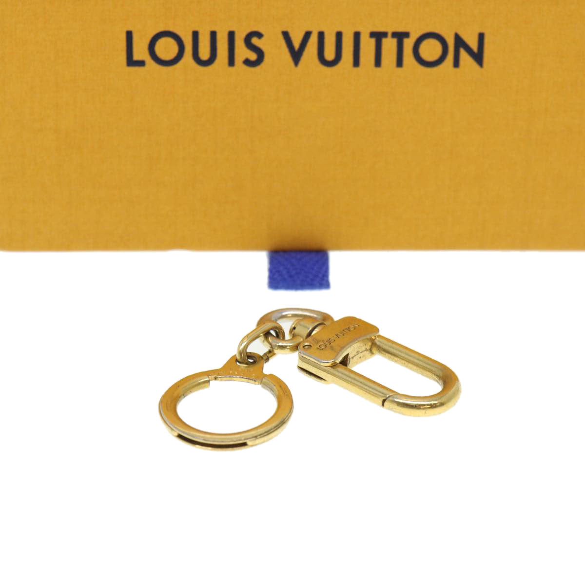 LOUIS VUITTON Porte Cles Key Ring Gold LV 39551