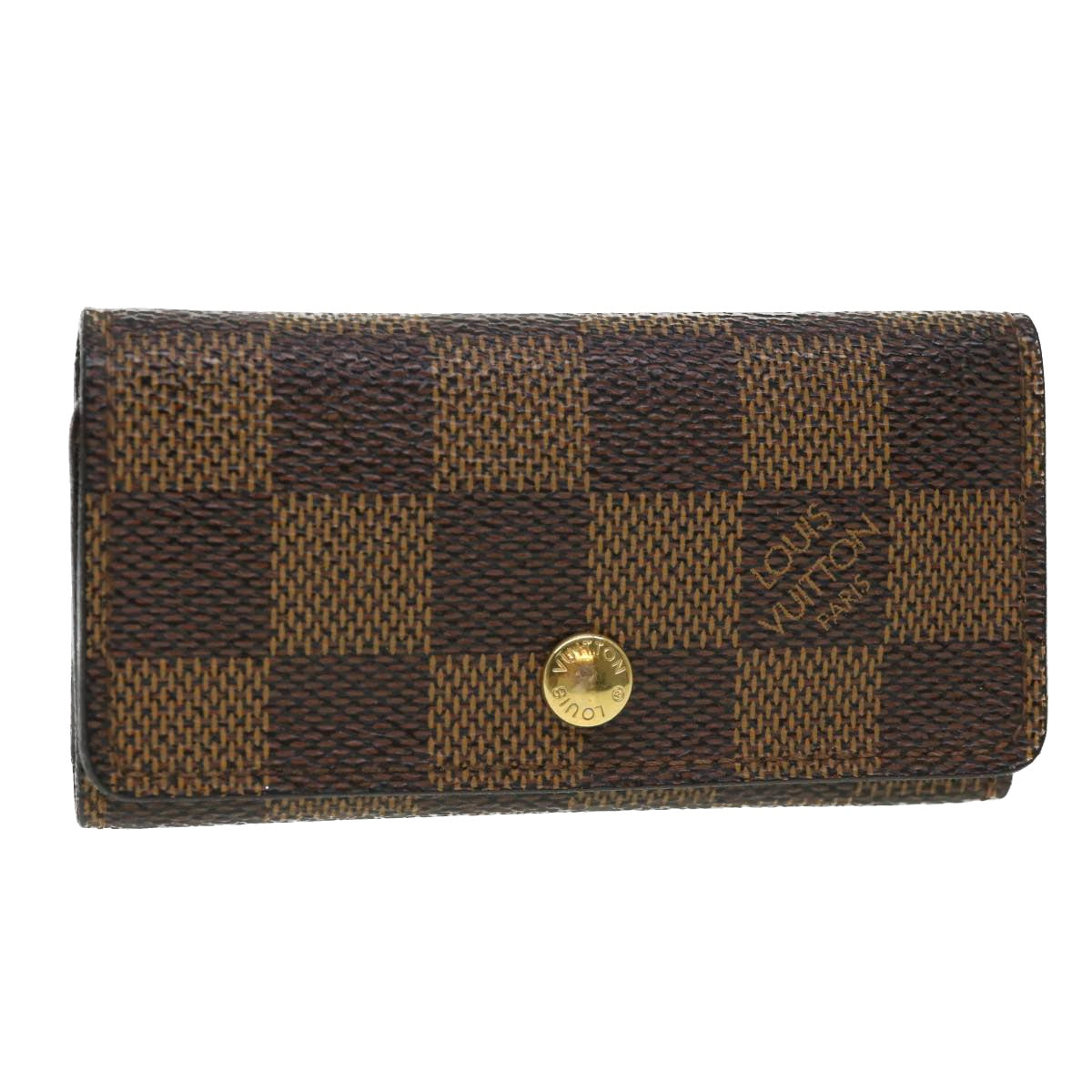 LOUIS VUITTON Damier Ebene Multicles 4 Key Case N62631 LV 39594