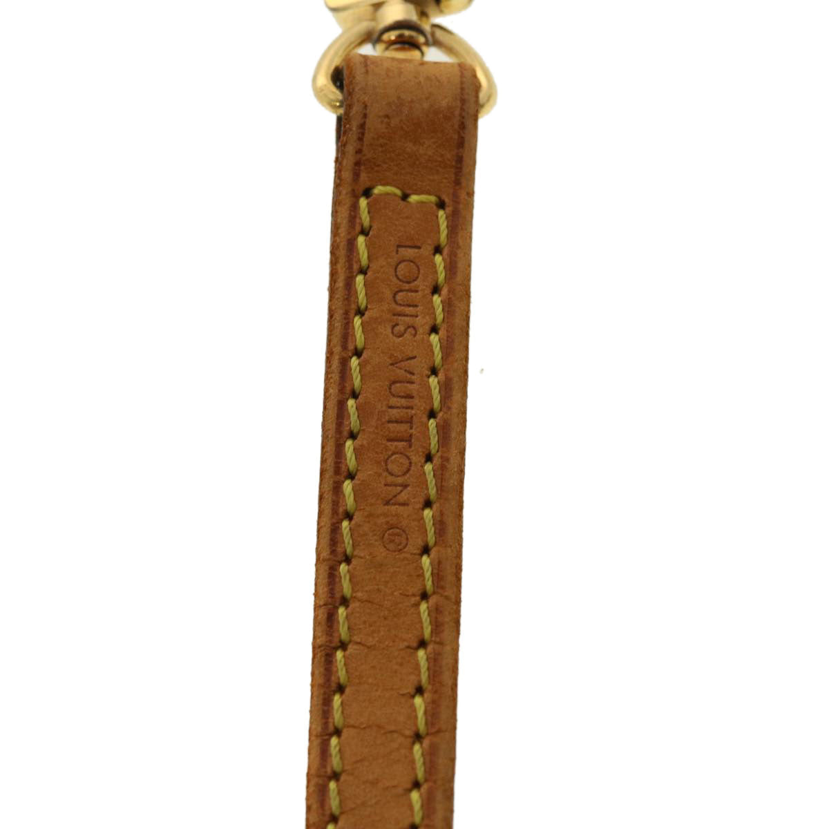 LOUIS VUITTON Shoulder Strap Leather 45.7"" Beige LV 39603