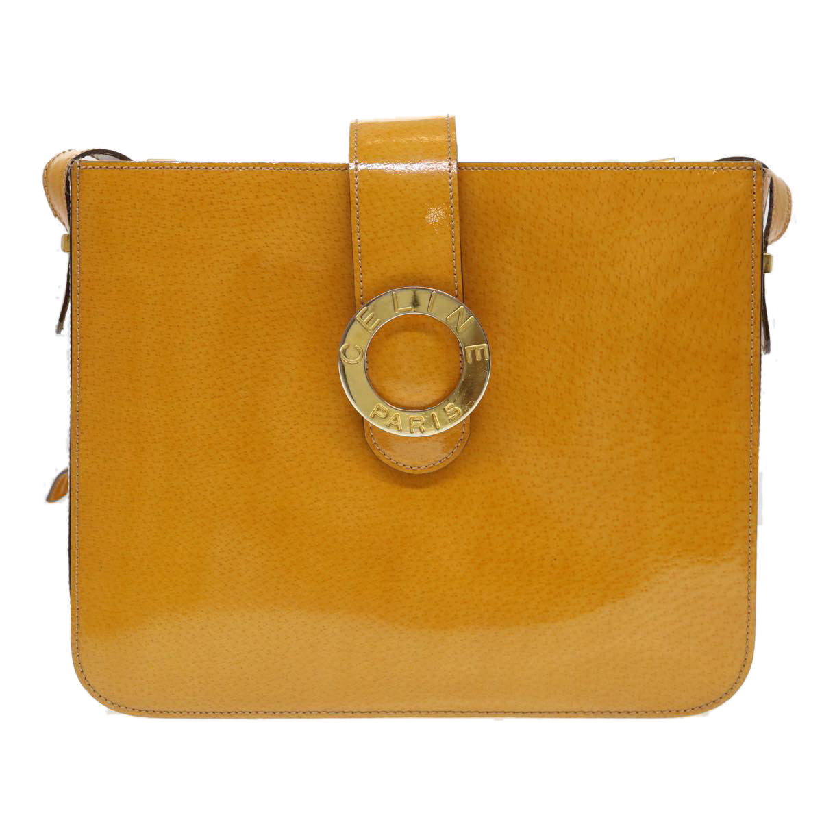 Celine Shoulder Bag Enamel Yellow  39621