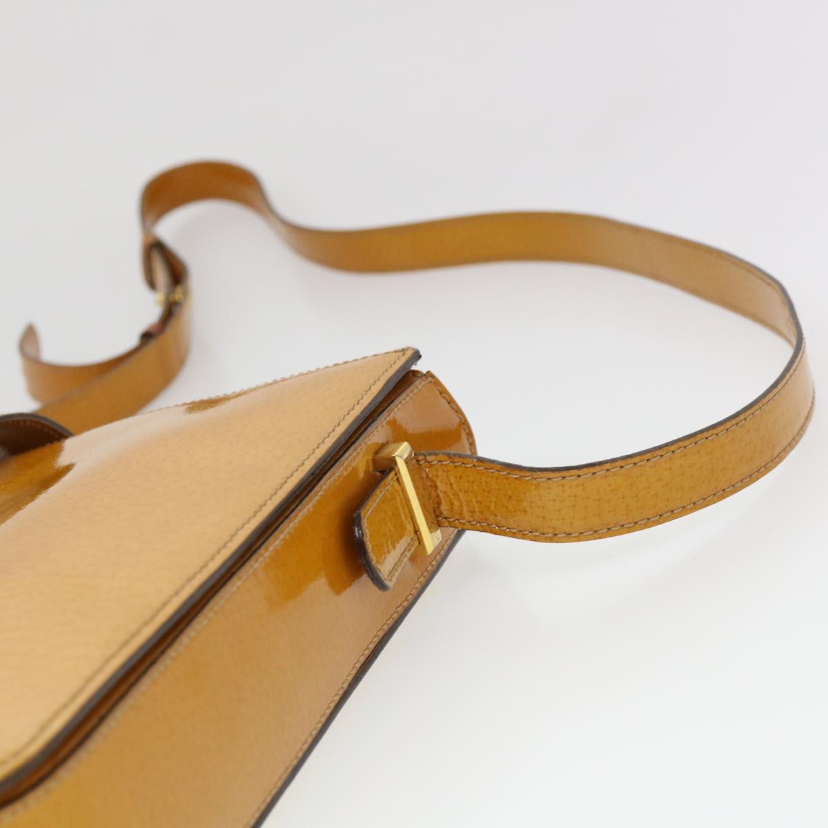 Celine Shoulder Bag Enamel Yellow  39621