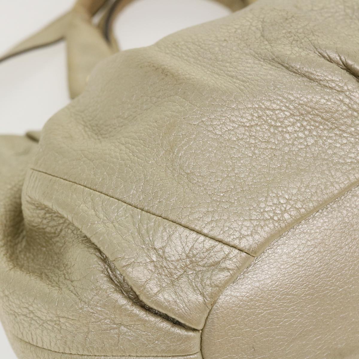 Celine Hand Bag Leather 2way Silver WC-AT0069  39622