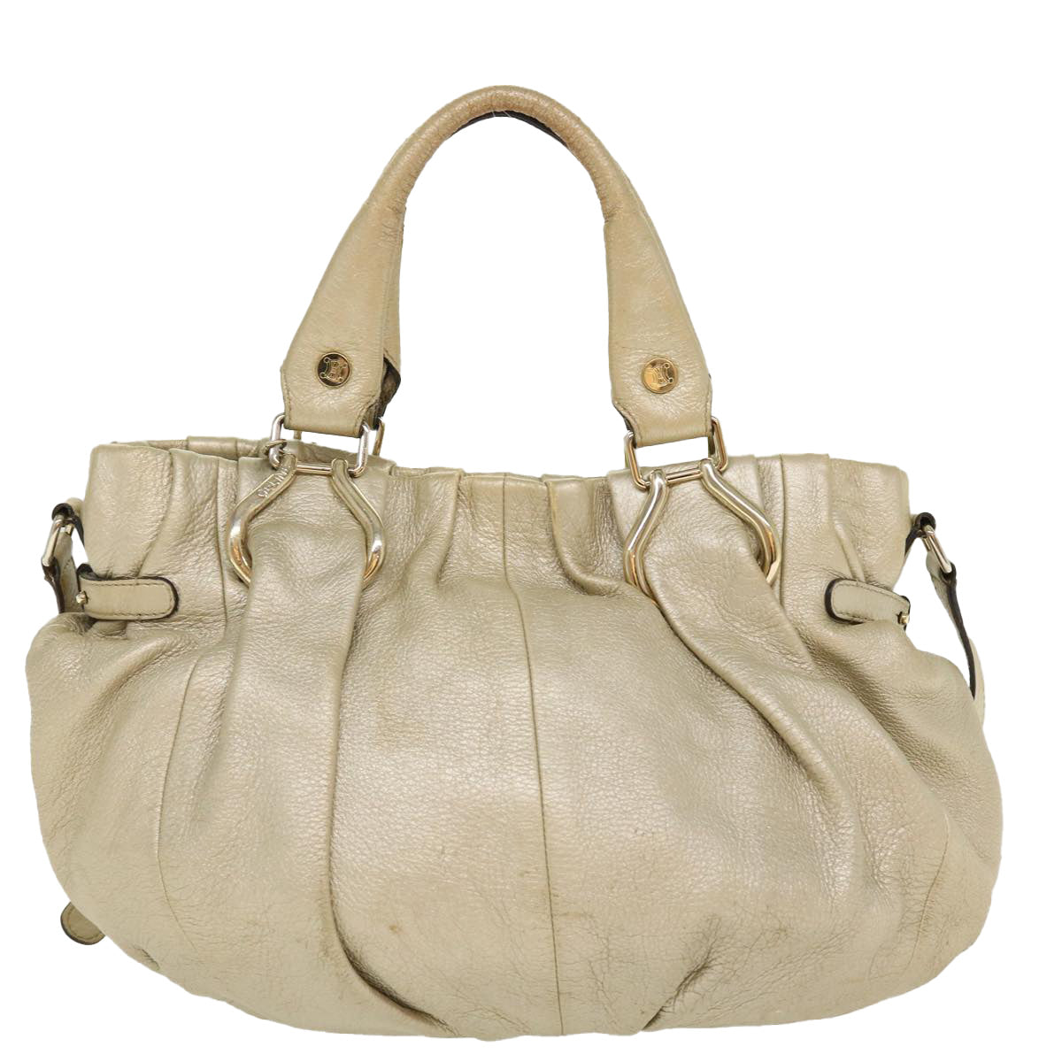 Celine Hand Bag Leather 2way Silver WC-AT0069  39622