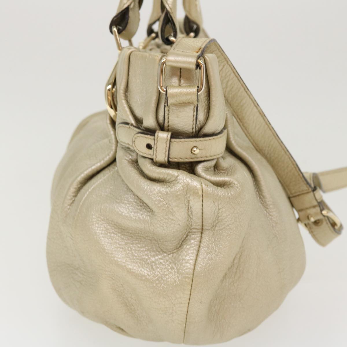 Celine Hand Bag Leather 2way Silver WC-AT0069  39622